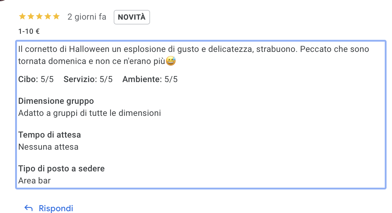 Recensione Cornetto Halloween Veneto Caffè